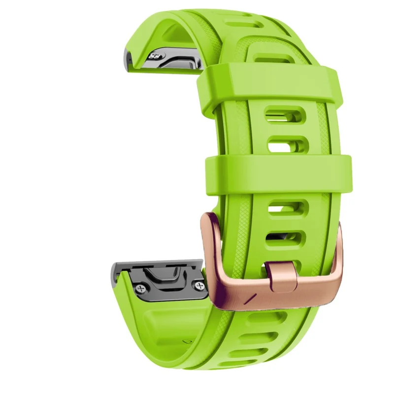 20mm silicone strap with rose gold buckle for Garmin watch