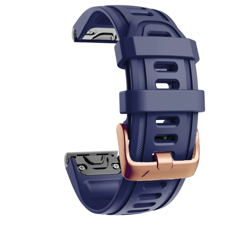 20mm silicone strap with rose gold buckle for Garmin watch