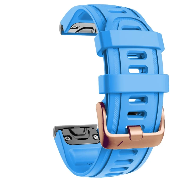 20mm silicone strap with rose gold buckle for Garmin watch