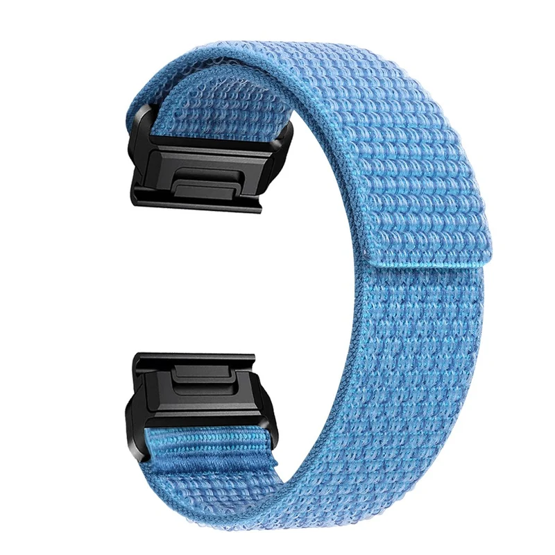 26mm nylon strap for Garmin watch - Black / Grey