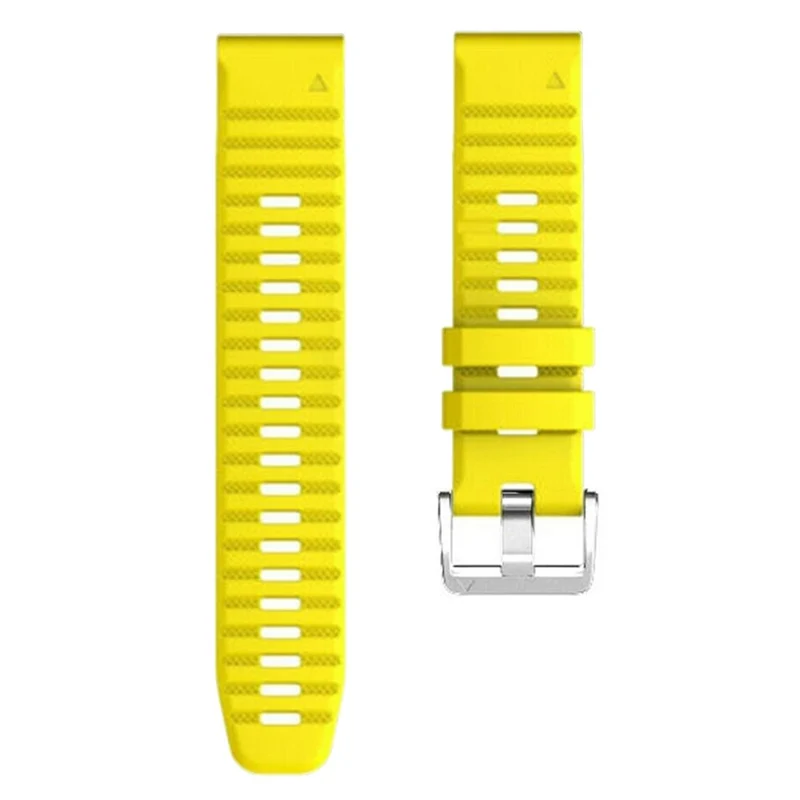 26mm silicone strap for Garmin watch with silver buckle - Sky Blue