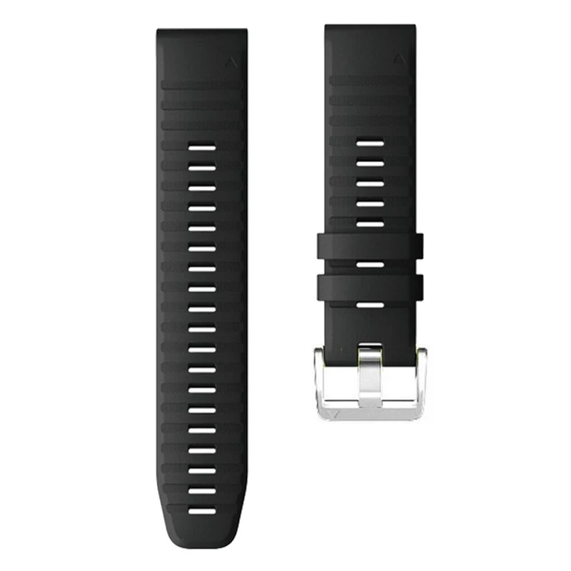 26mm silicone strap for Garmin watch with silver buckle - Sky Blue