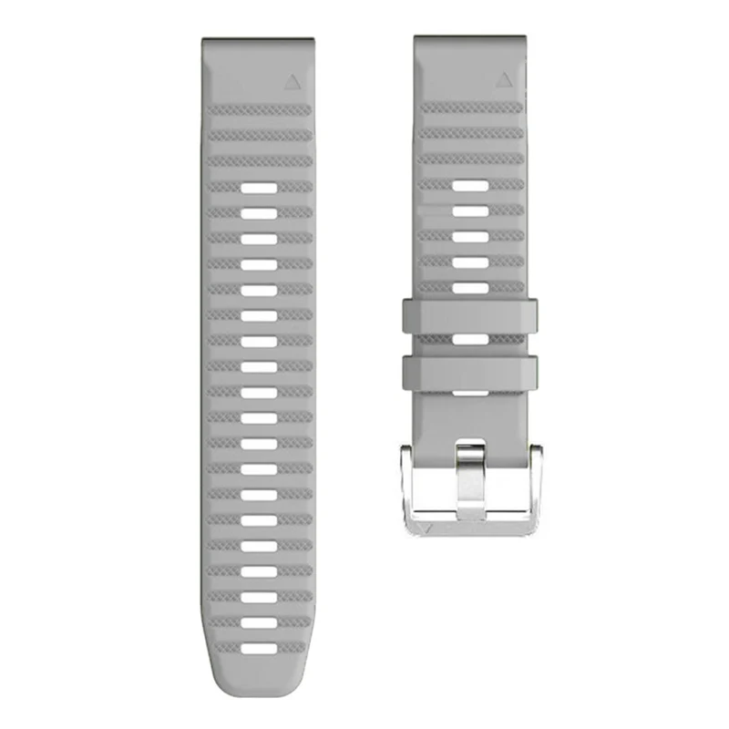 26mm silicone strap for Garmin watch with silver buckle - Sky Blue