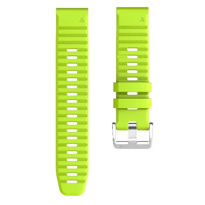26mm silicone strap for Garmin watch with silver buckle - Sky Blue
