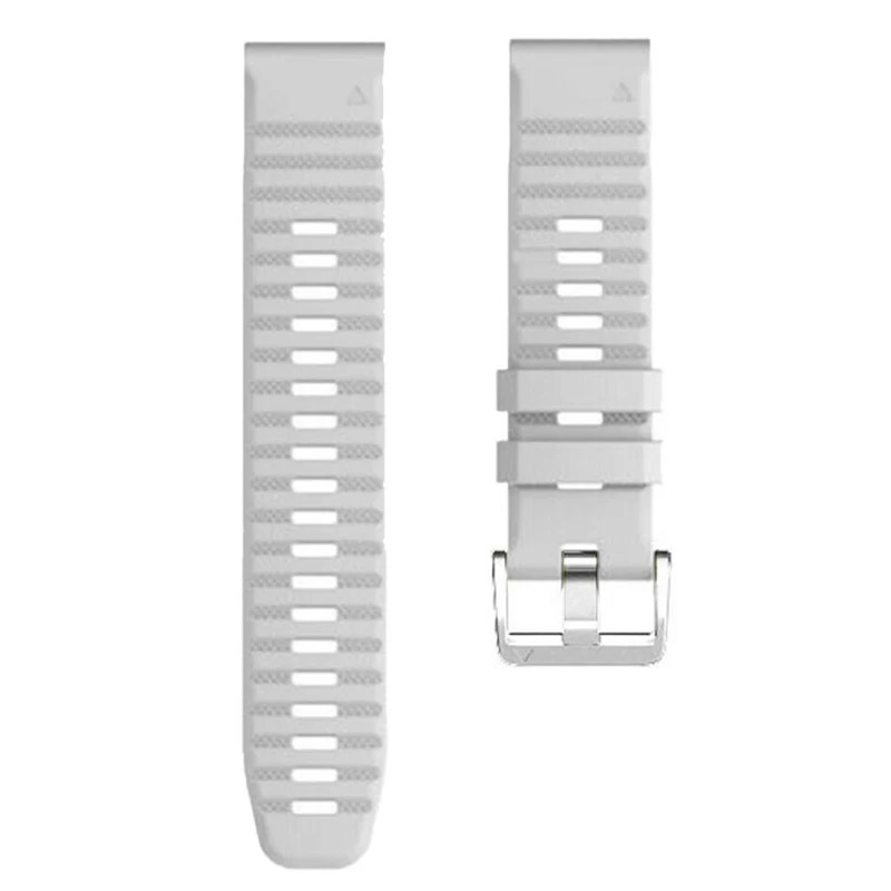 26mm silicone strap for Garmin watch with silver buckle - Sky Blue
