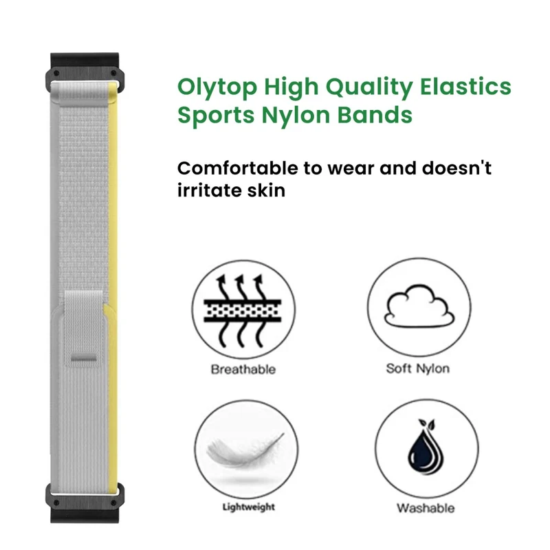 26mm nylon loop strap for Garmin watch
