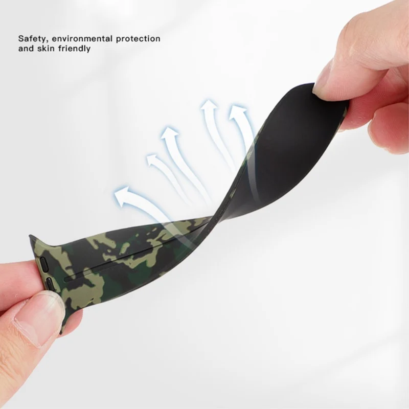 Apple Watch Series 8 (41mm) stealthly camo style silicone strap - Army Green