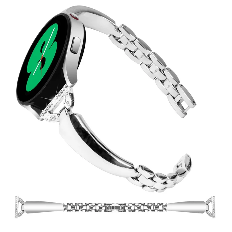 Bling Rhinestone Black Watch Band - Samsung Galaxy Active/Active2 20mm