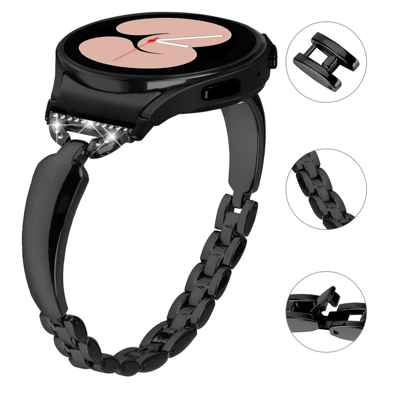Rhinestone Decor Copper Watch Band for Samsung Galaxy Watches