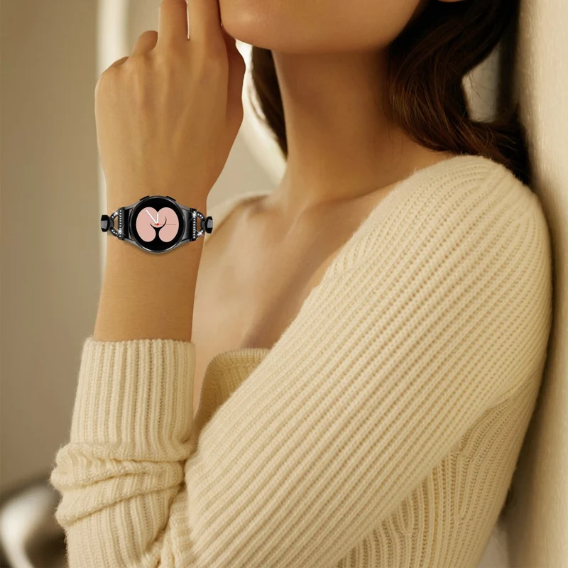 Rhinestone Decor Copper Watch Band for Samsung Galaxy Watches