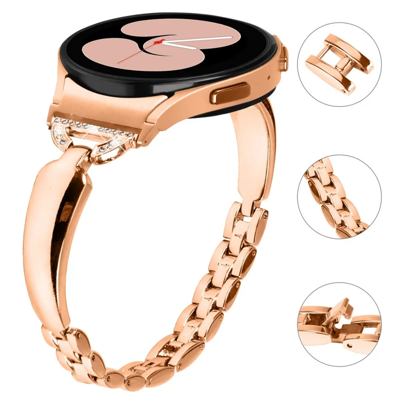Rhinestone Decor Copper Watch Band for Samsung Galaxy Watches