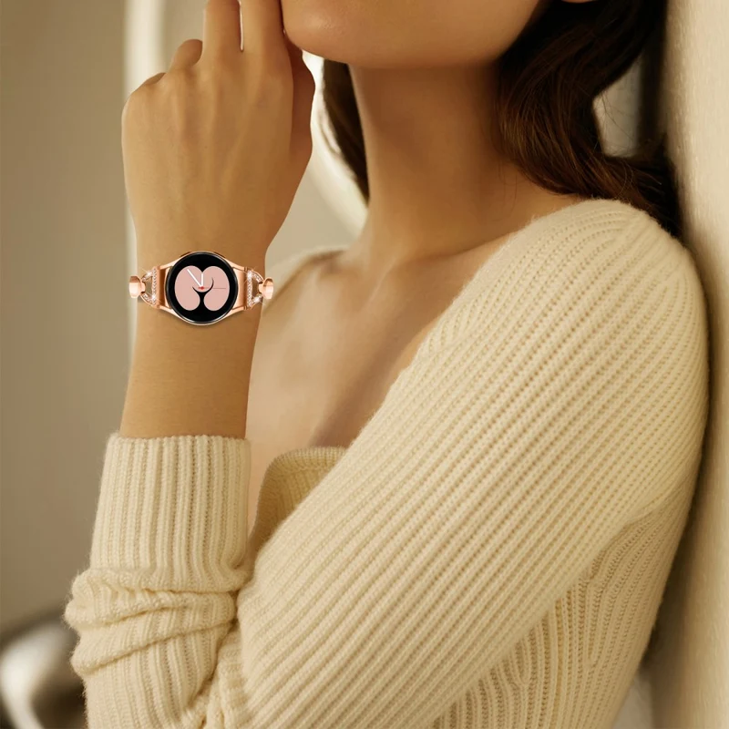 Rhinestone Decor Copper Watch Band for Samsung Galaxy Watches
