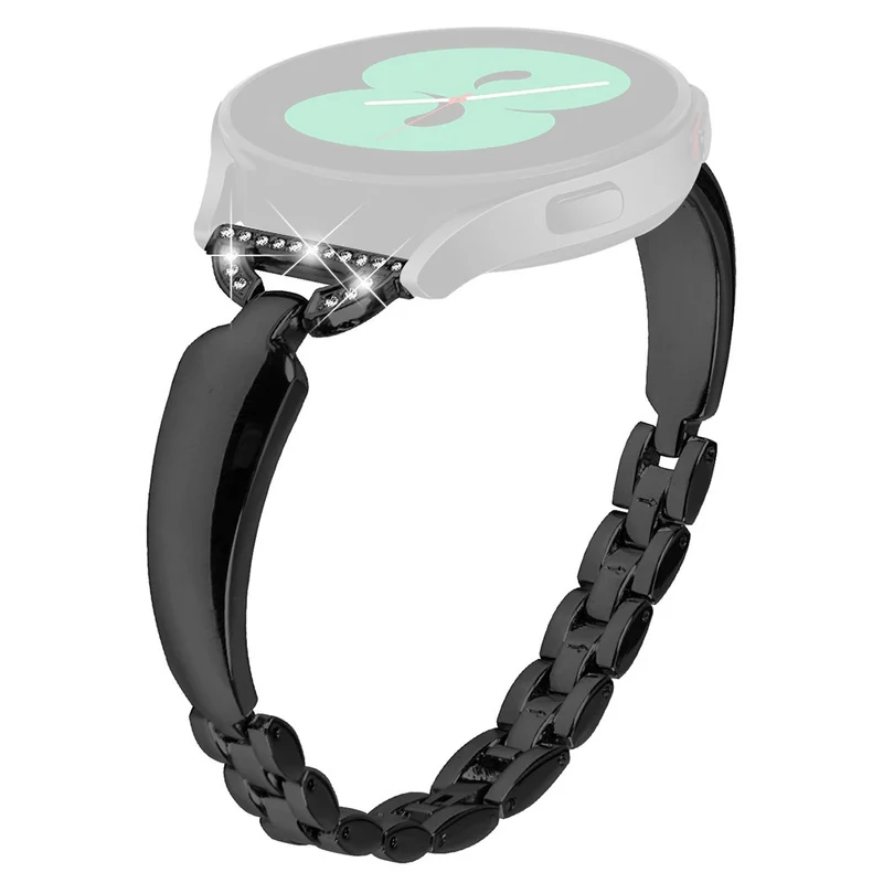 Rhinestone D-Shaped Copper Bracelet Watch Band for Samsung Galaxy Watch 6 40mm 44mm