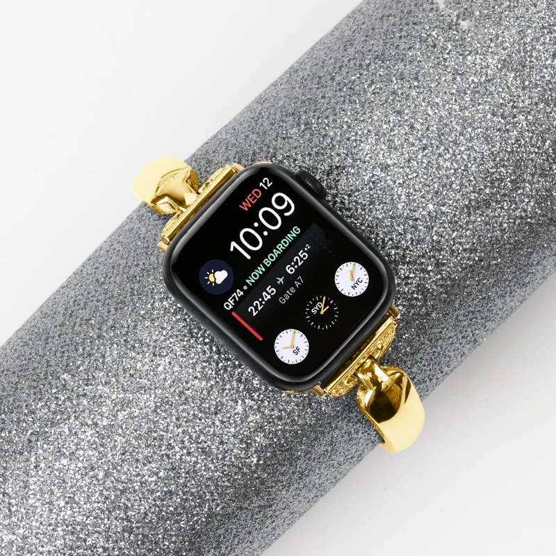 Black Rhinestone Watch Band for Apple Watch - Elegant and Durable