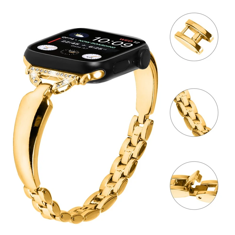 Black Rhinestone Watch Band for Apple Watch - Elegant and Durable