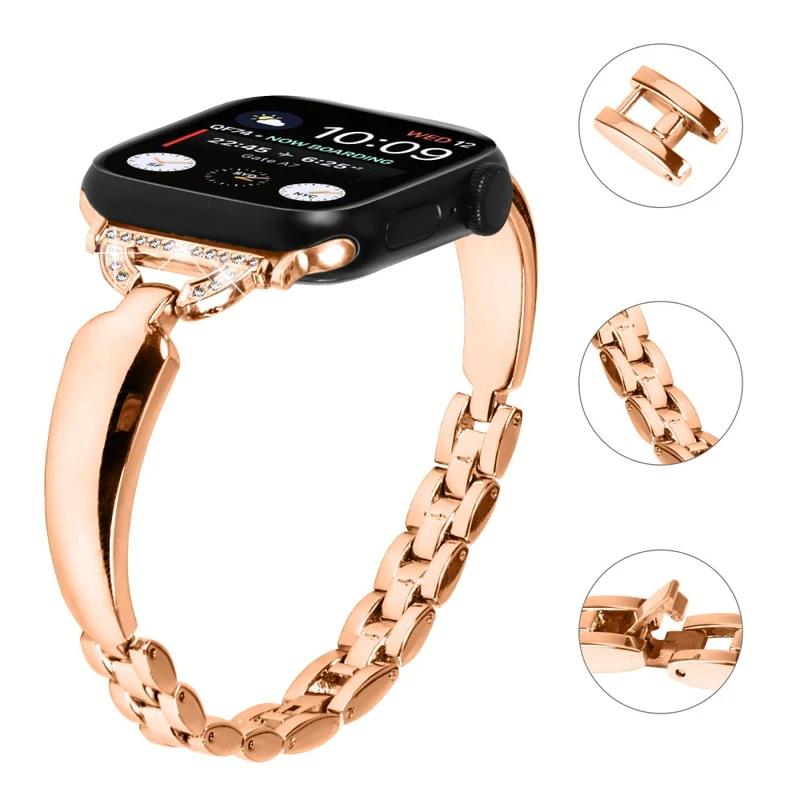 Black Rhinestone Watch Band for Apple Watch - Elegant and Durable