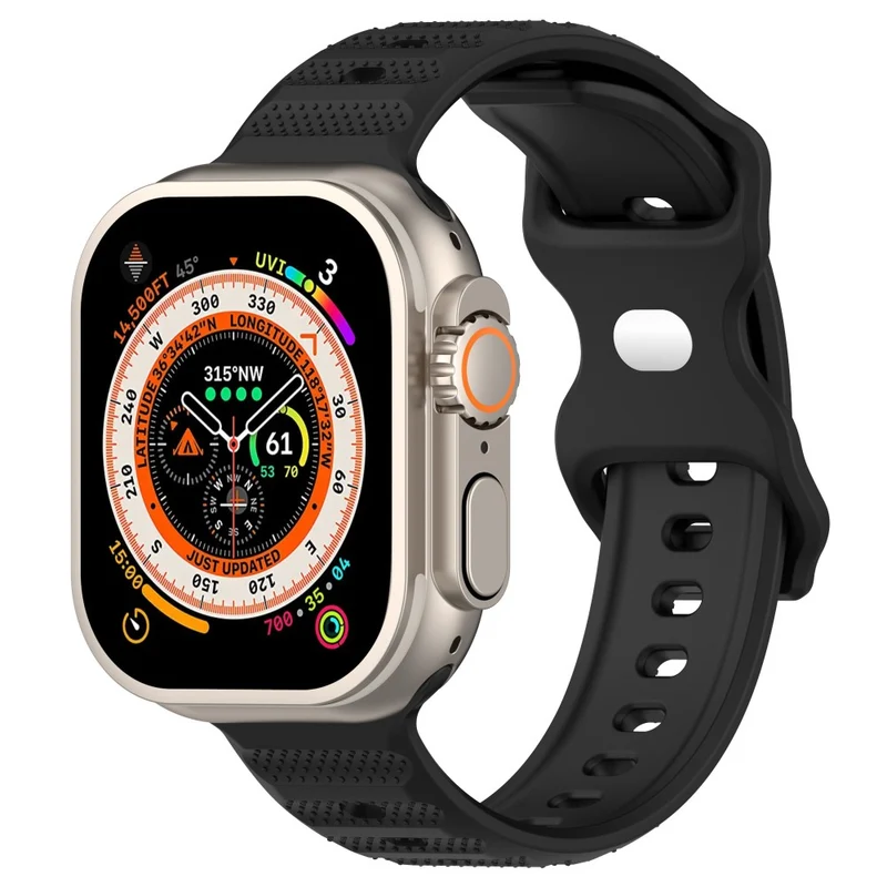 Silicone Watch Band for Apple Watch 41mm/40mm/38mm Series 9/8/7/6/5/4/SE (2022/2023)