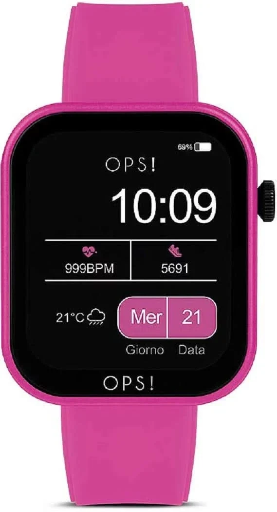 OPS! SMART ACTIVE CALL OPSSW-28 Unisex-Smartwatch • Italienisches Fashion-Design • Call- & Fitnessfunktionen