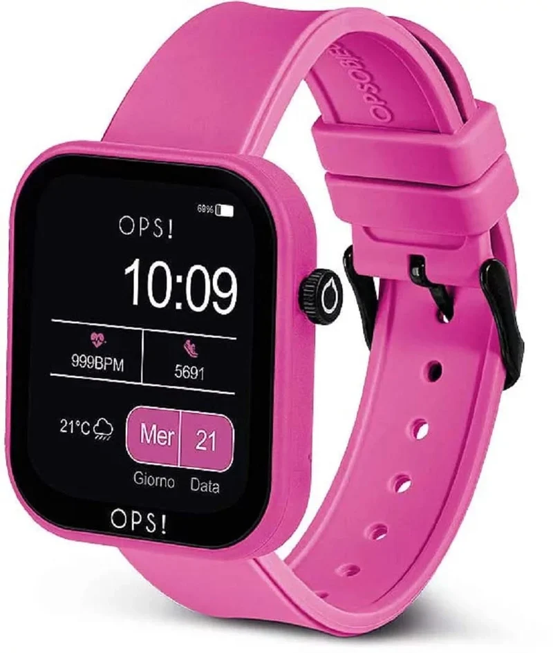 OPS! SMART ACTIVE CALL OPSSW-28 Unisex-Smartwatch • Italienisches Fashion-Design • Call- & Fitnessfunktionen