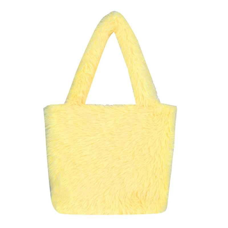 Gemütliche Fake Fur Tragetasche