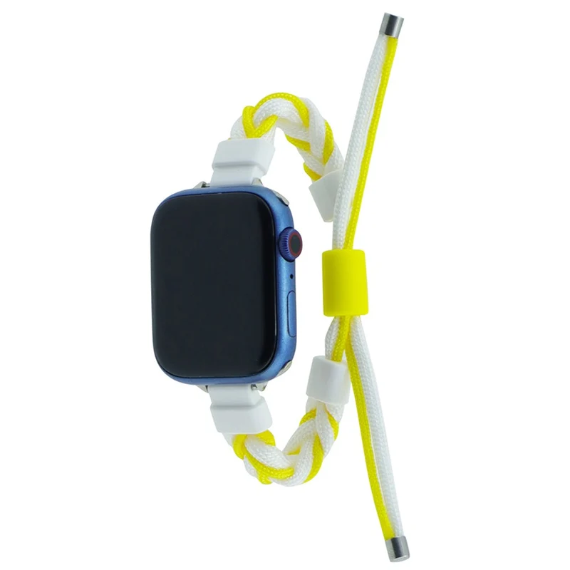 Apple Watch Series 8 (41mm) nylon silicone strap - White / Red