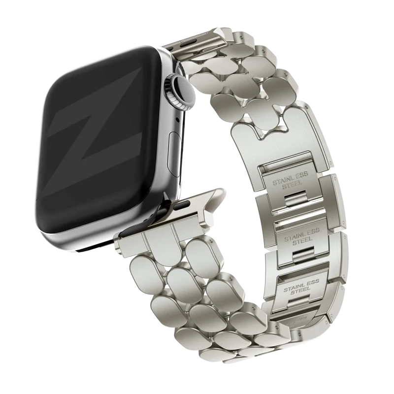 Bandz Apple Watch Stahlarmband 'Oval' (Polarstern)