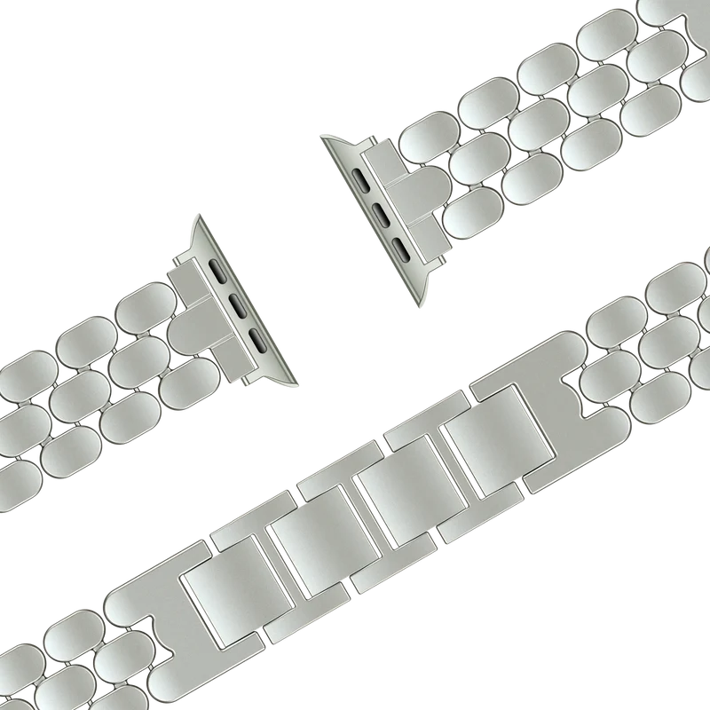 Bandz Apple Watch Stahlarmband 'Oval' (Polarstern)