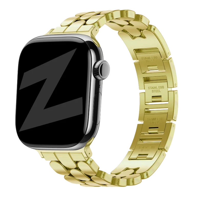 Bandz Apple Watch Stahlarmband 'Oval' (Gold)