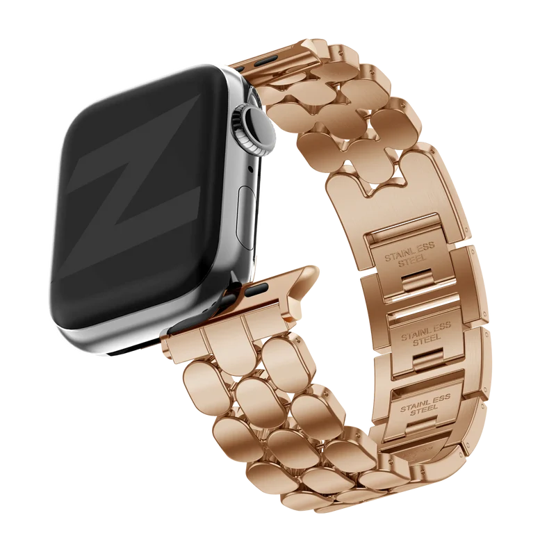 Bandz Apple Watch Stahlarmband 'Oval' (Roségold)