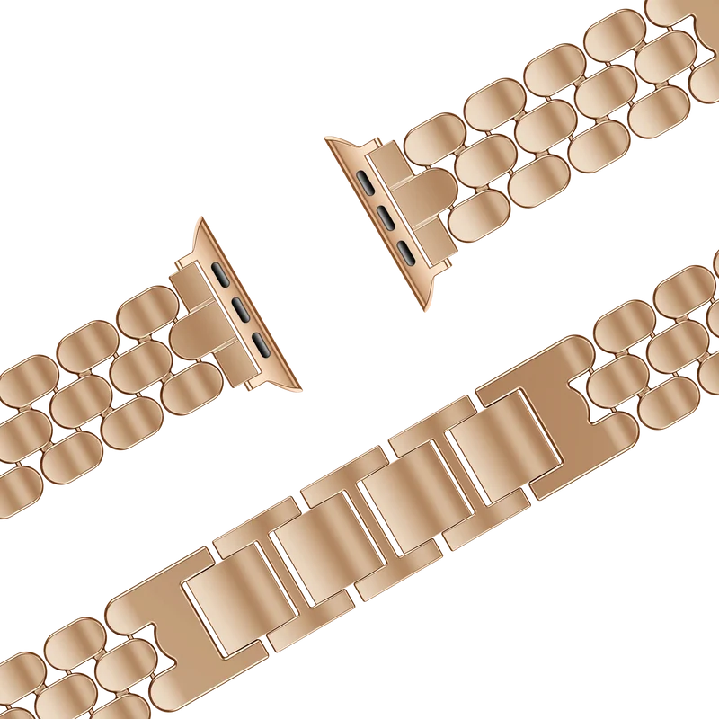 Bandz Apple Watch Stahlarmband 'Oval' (Roségold)