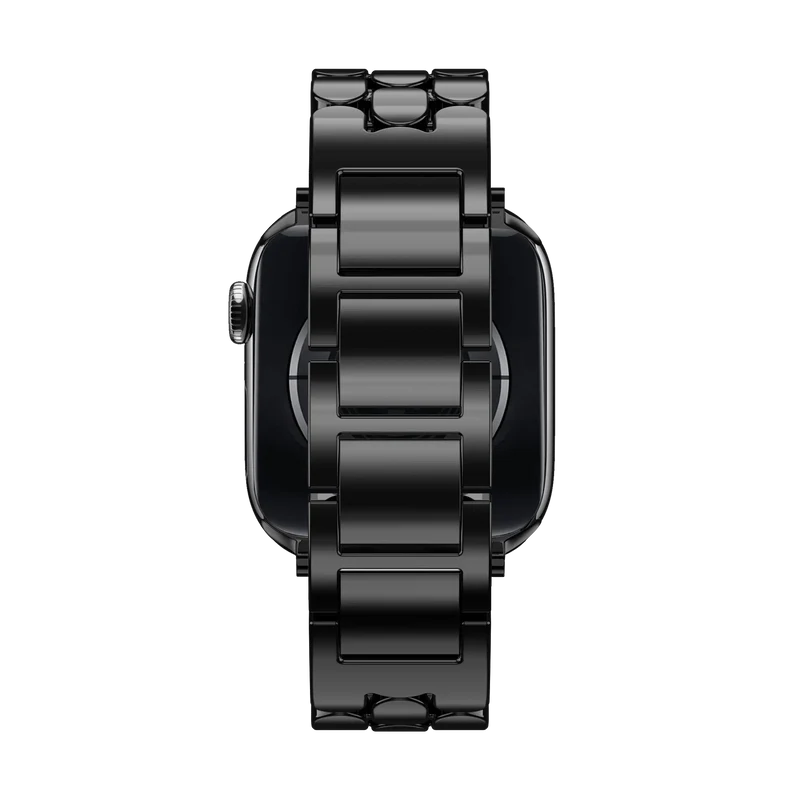 Bandz Apple Watch Stahlarmband 'Oval' (Schwarz)