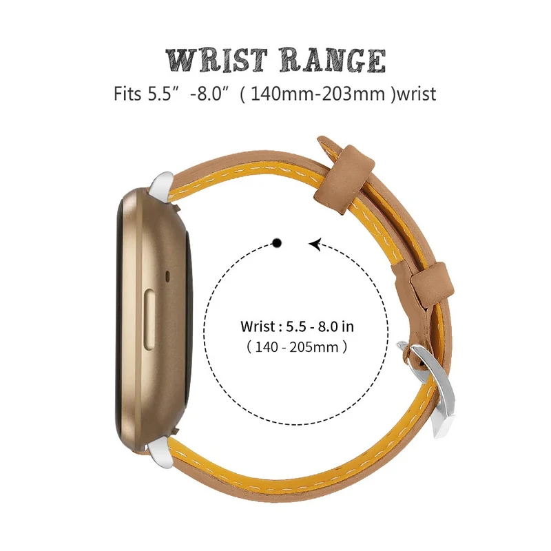Fitbit Sense 2 / Versa 4 Genuine Cow leather strap