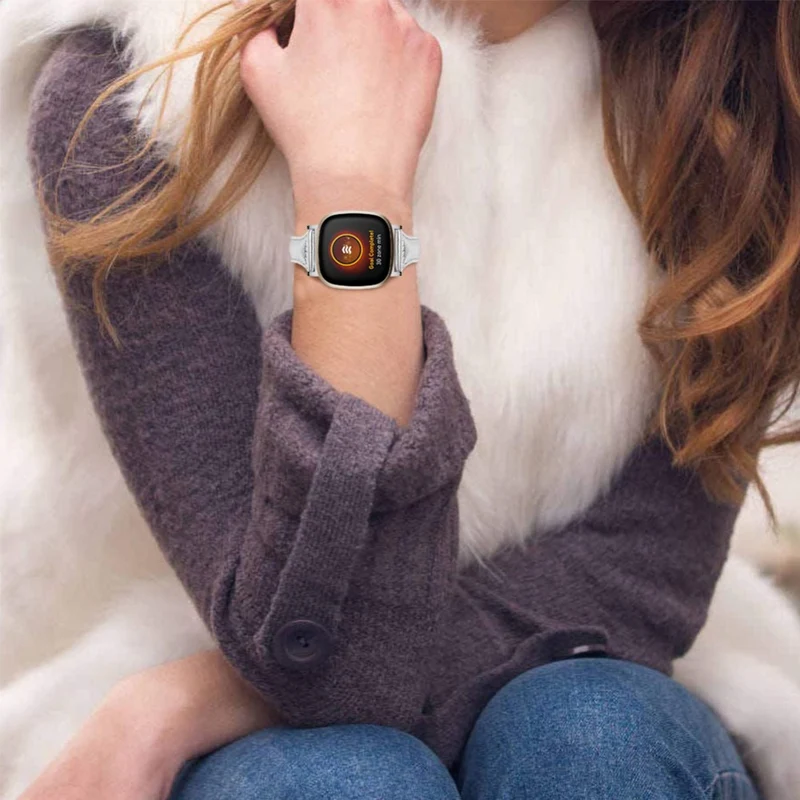 Fitbit Sense 2 / Versa 4 Genuine Cow leather strap