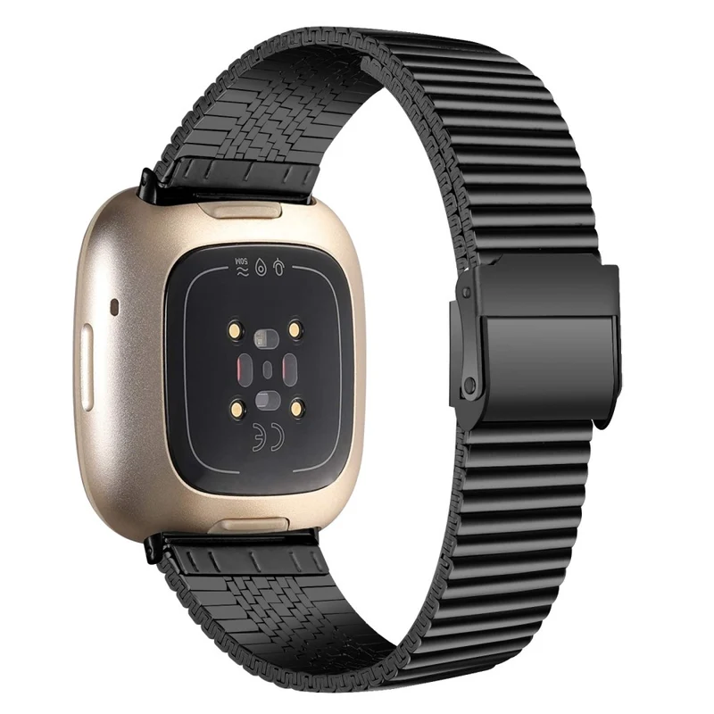 Fitbit Sense 2 / Versa 4 stainless steel strap - Pink Gold