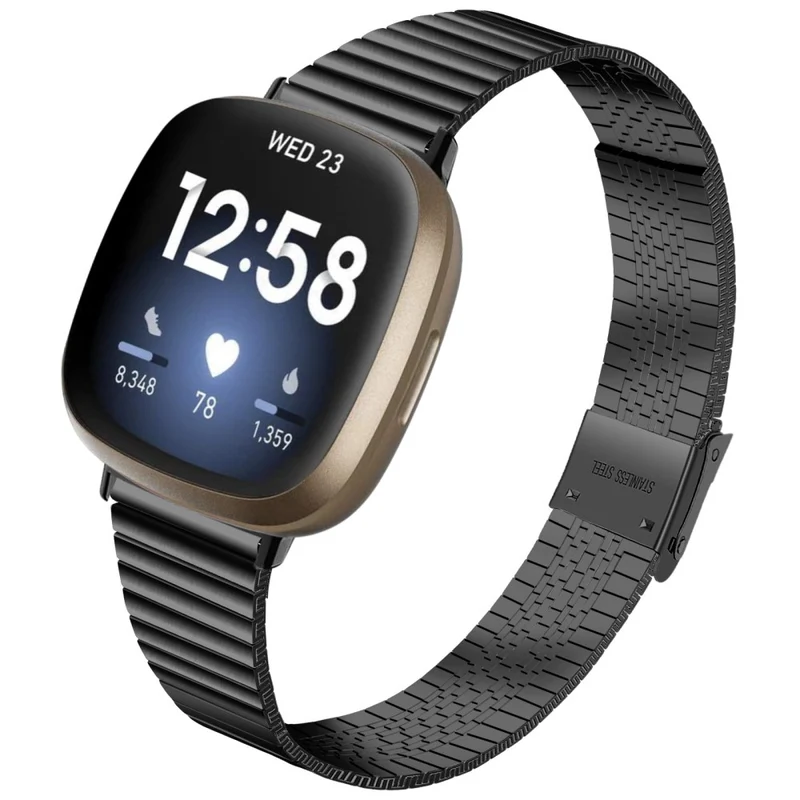Fitbit Sense 2 / Versa 4 stainless steel strap - Pink Gold