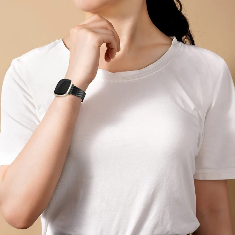 Fitbit Sense 2 / Versa 4 stainless steel strap - Pink Gold