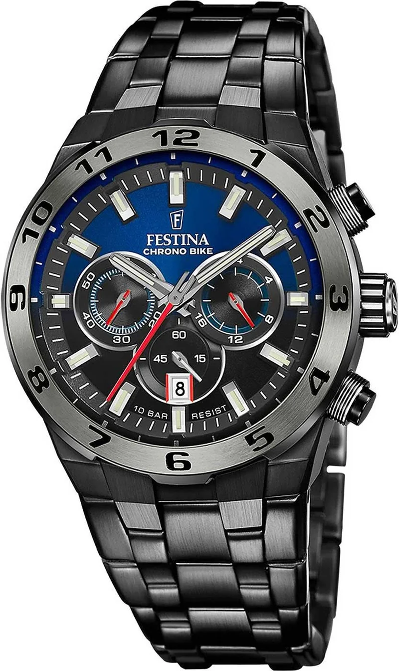 Festina Chrono Bike F20673/1 Herrenuhr • Sportliches Design • 316L Edelstahl
