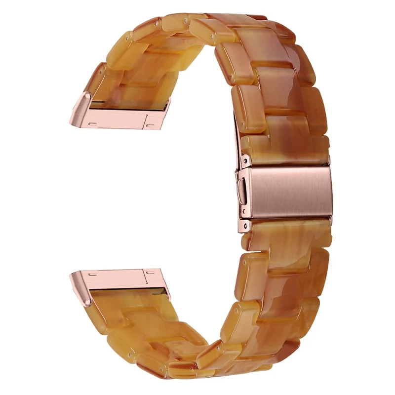 Fitbit Sense 2 / Versa 4 resin style strap - Marble / Red
