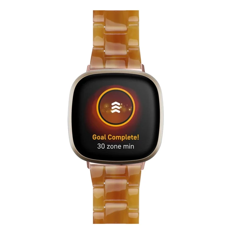 Fitbit Sense 2 / Versa 4 resin style strap - Marble / Red