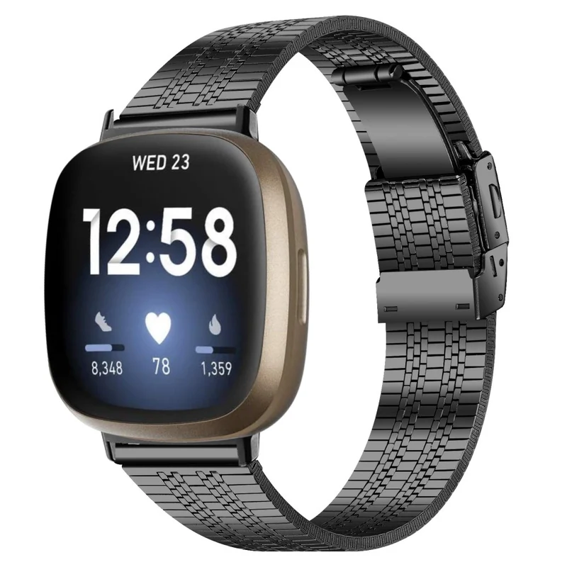 5 bead stainless steel strap for Fitbit Sense 2 / Versa 4