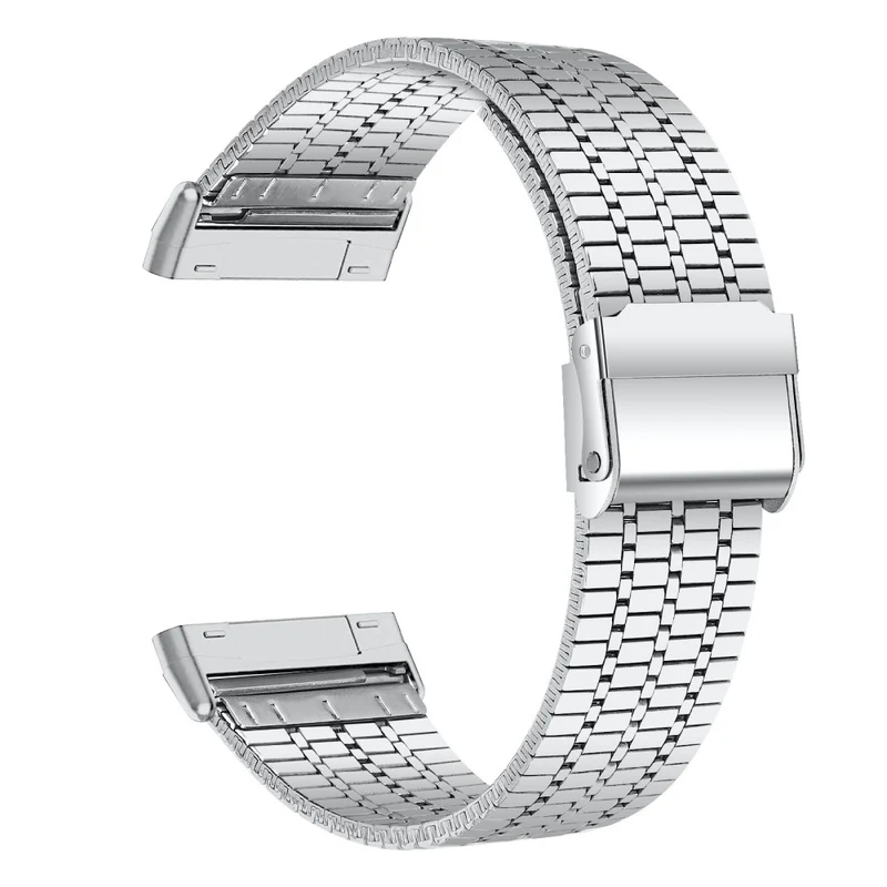 Fitbit Sense 2 / Versa 4 stainless steel strap with dual buckle
