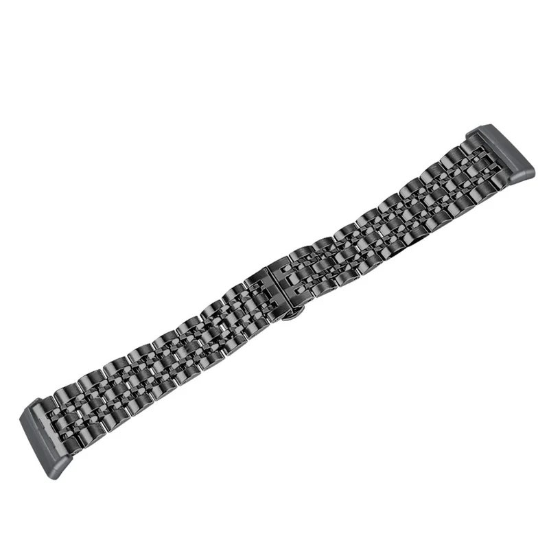 7 bead décor stainless steel strap for Fitbit Sense 2 / Versa 4