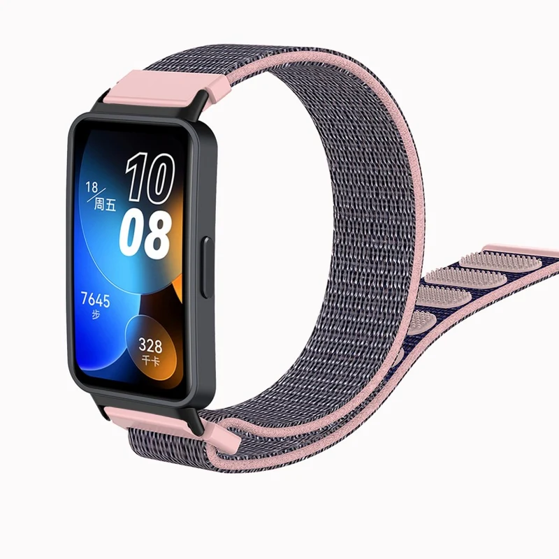 Huawei Band 8 nylon strap - Black / Red