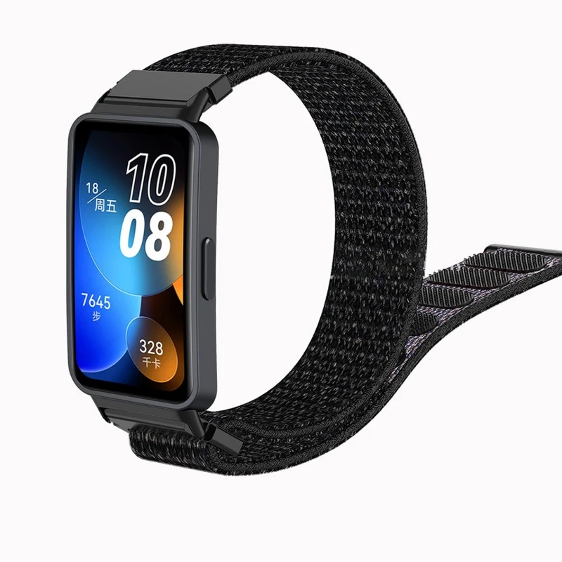 Huawei Band 8 nylon strap - Black / Red