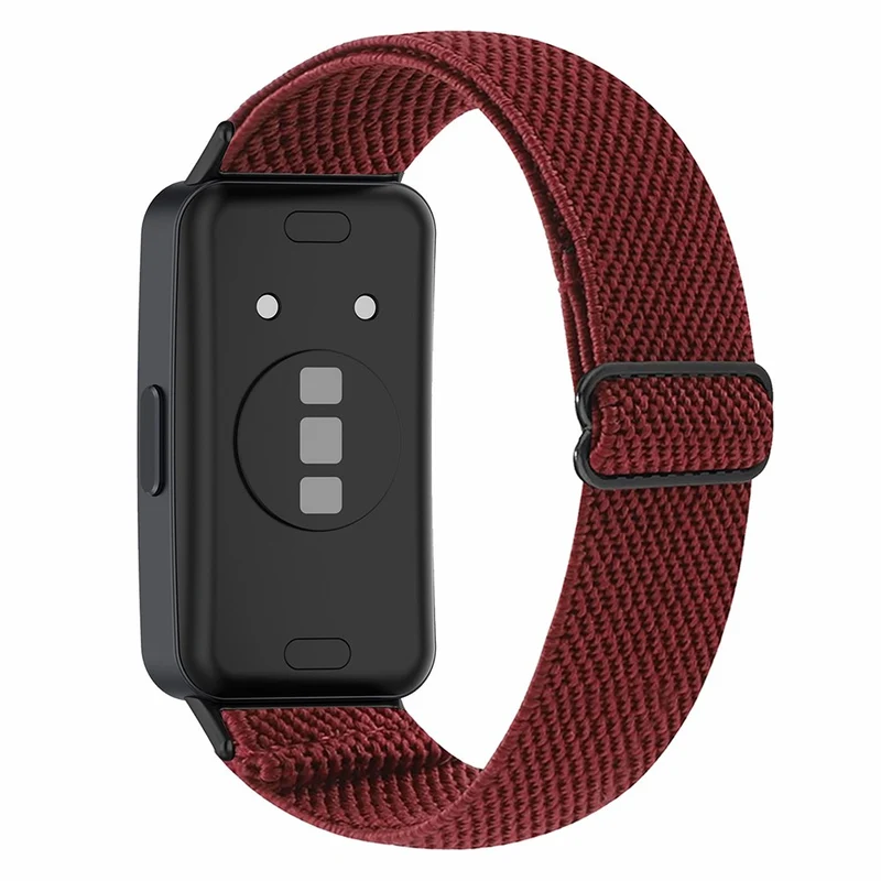 Huawei Band 8 elastic bohemian nylon strap - Pink / Orange