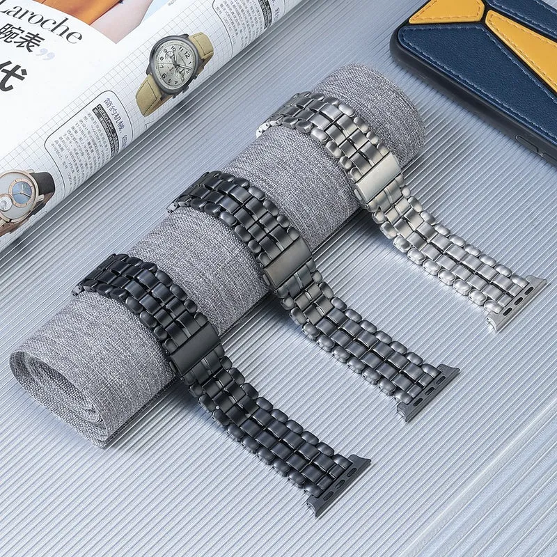 Apple Watch Series 8 (45mm) / Watch Ultra titanium steel 5-bead strap