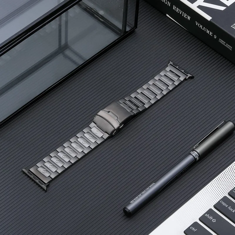 Apple Watch Series 8 (41mm) titanium steel 3-bead strap