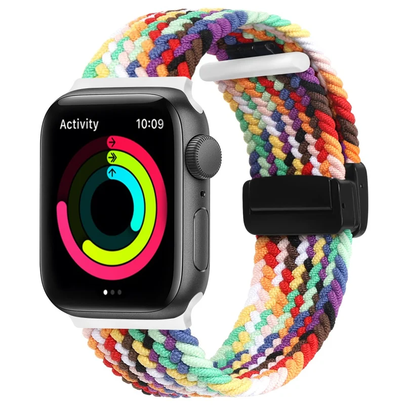 Apple Watch Series 8 (45mm) / Watch Ultra nylon silicone strap - Colorful