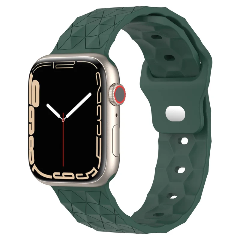 Apple Watch Series 8 (41mm) football pattern silicone strap - Midnight Blue