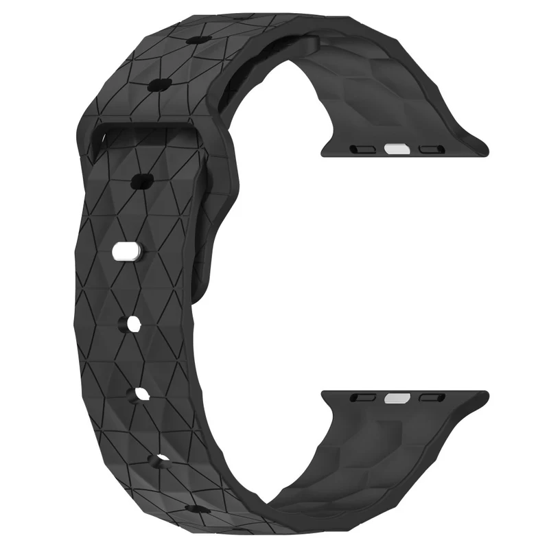 Apple Watch Series 8 (41mm) football pattern silicone strap - Midnight Blue